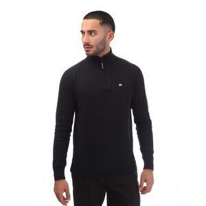 Weekend Offender Mens Paraguay Quarter Zip Sweatshirt / Navy